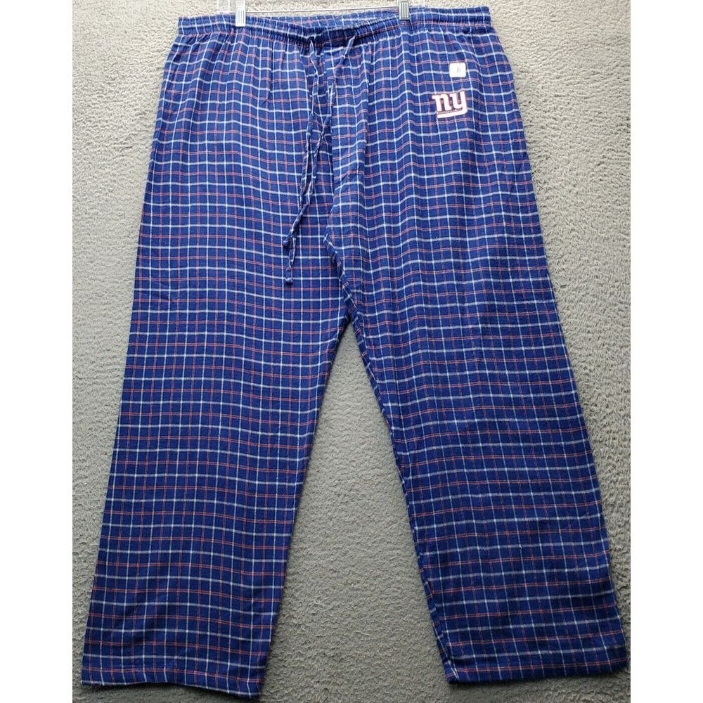 NFL New York‎ Giants Team Apparel Pants Football Mens 2XL Multi Check Flannel
